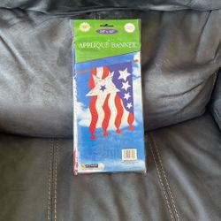 New In Package House Flag 28” x 40” Indoor / Outdoor Garden Double Sided American Flag Decoration