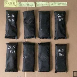 FREE — Weight Sand Bags — 8 Qty - 2.5 Lbs Each