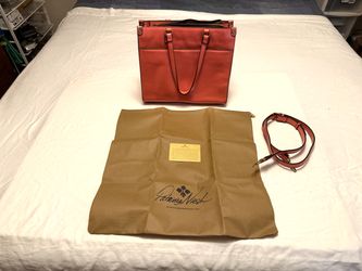 Patricia Nash Distressed Vintage Leather Ava Tote Bag Coral