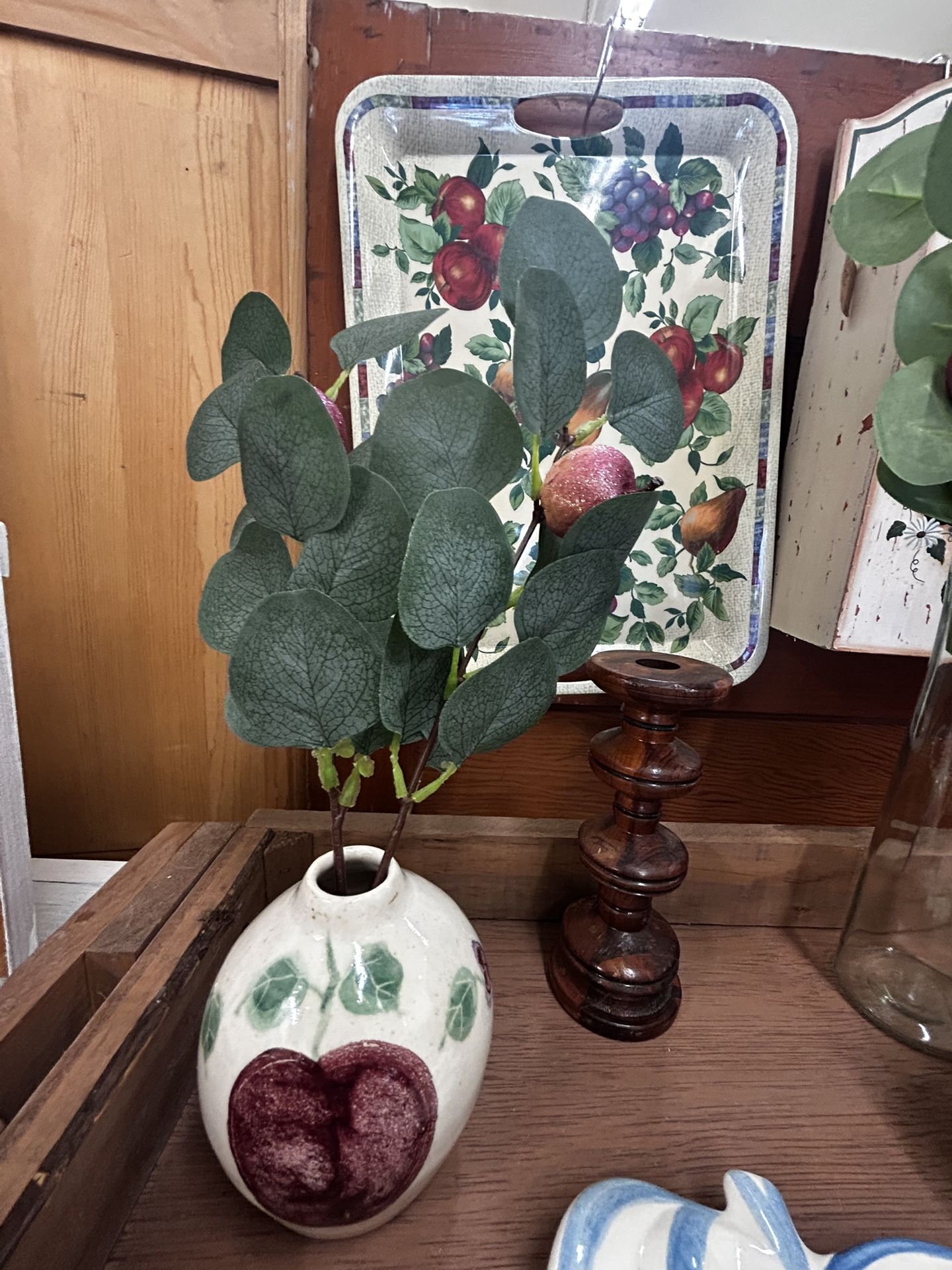 Cute Ceramic Apple Theme Vase