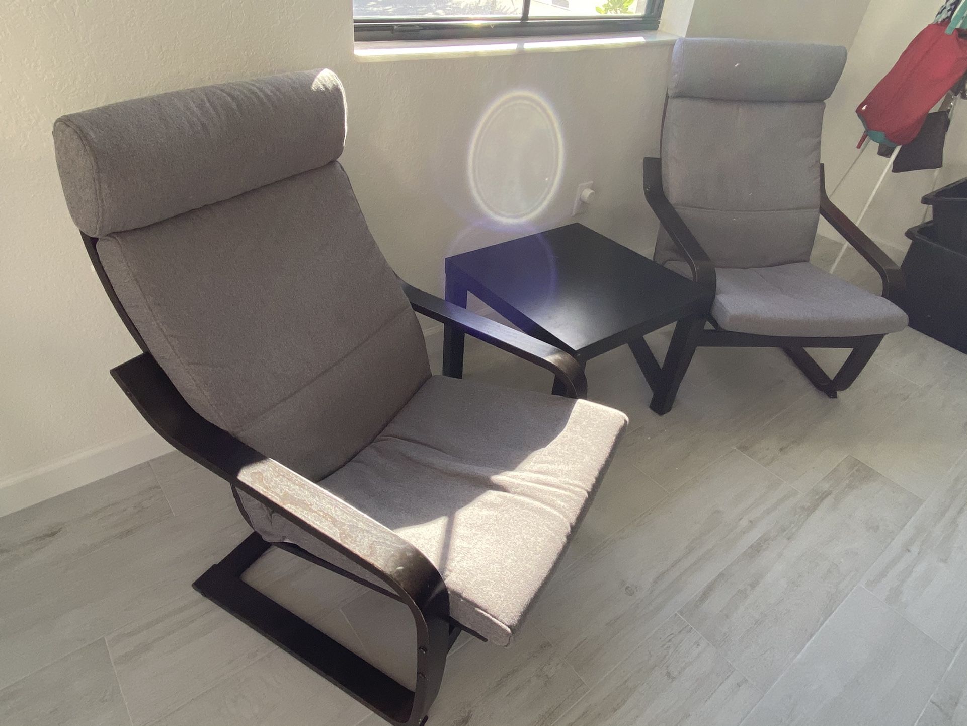 Armchair black ( Both + Table)