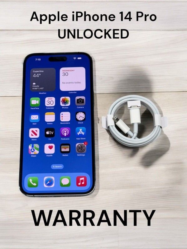 Apple iPhone 14 Pro 128gb Unlocked In Box Like New