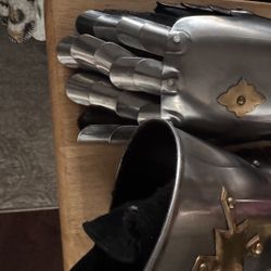 Cosplay Medieval Gauntlets Metal Gloves