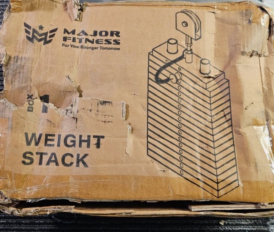 (QTY 8) Major Fitness Weight Stack 10 LBS Each 11.5" x 3.5" For Exercise Machine,80LB