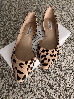 Leopard Flats, Steve Madden, Size 10