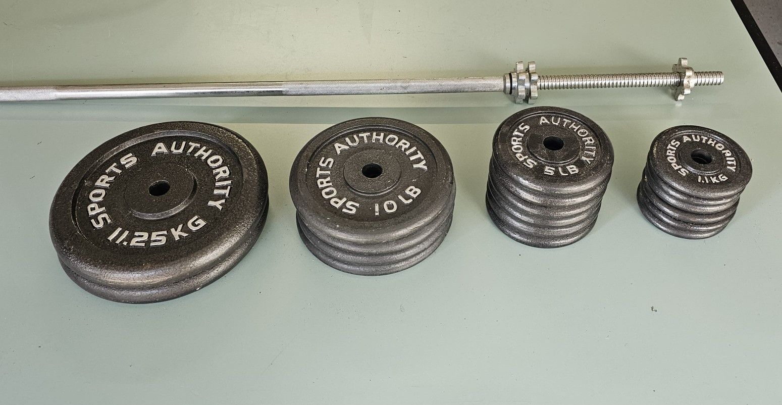 BARBELL AND WEIGHTS -Standard
