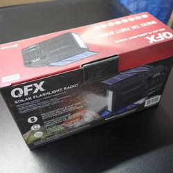 Qfx Solar Rechargeable Bluetooth Radio Speaker 