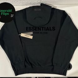 Essential Hoodie Stretch Limo Black
