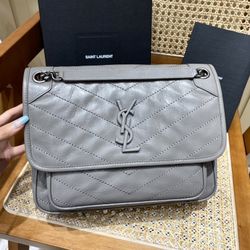 Ladies NIKI bag gray Saint Laurent