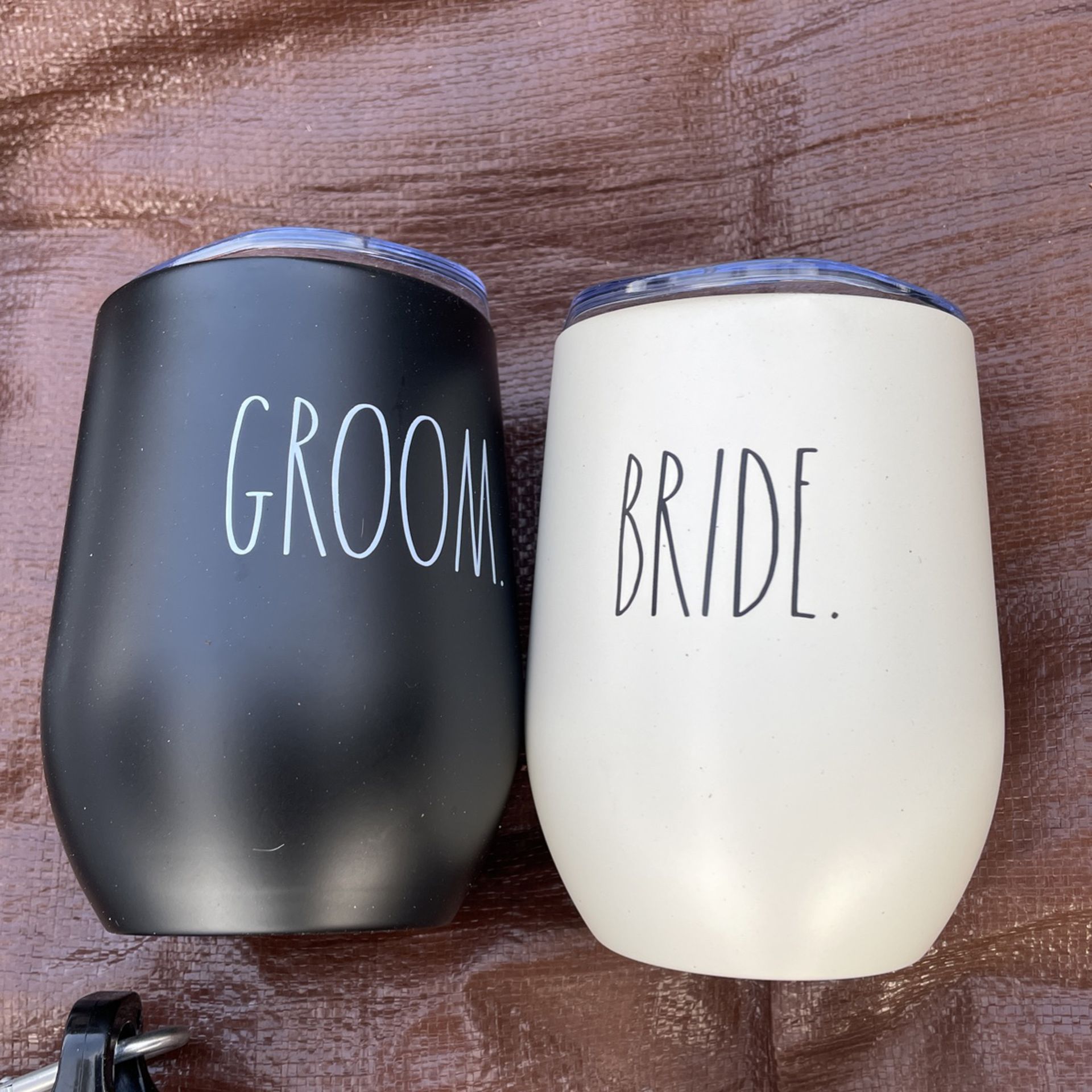 Rae Dunn Bride And Groom Insulated Cups