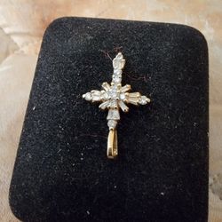 1/2 Carrot Diamond  Cross Pendant 