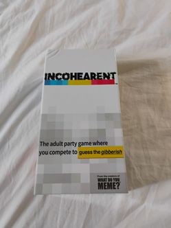 Incohearent Adult Party Card Game