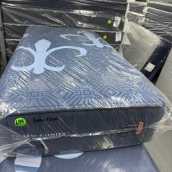 TWIN XL STEARNS & FOSTER LUX ESTATE MATTRESS & BOX SPRING BED SET