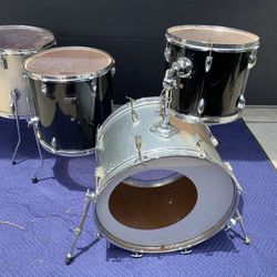 Mixed Ludwig Accent & Bowen 4pc Drum Set (DRUMS ONLY)