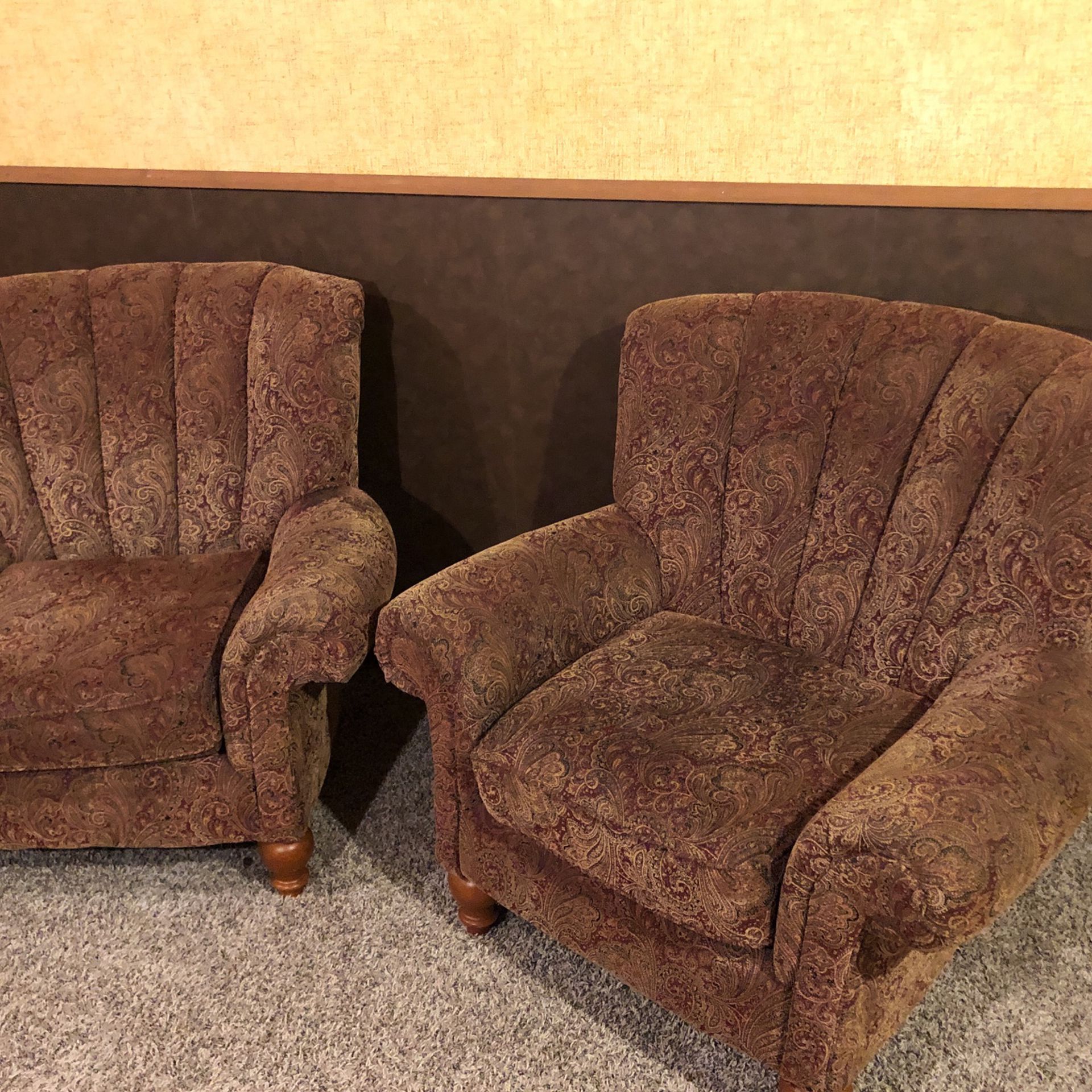 Set Of Paisley Chairs