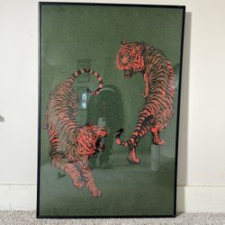 Twin Tigers 24x36 Poster 
