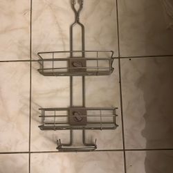 New Stainless Steel Adjustable Shower Caddy H 25.5 W 12.25