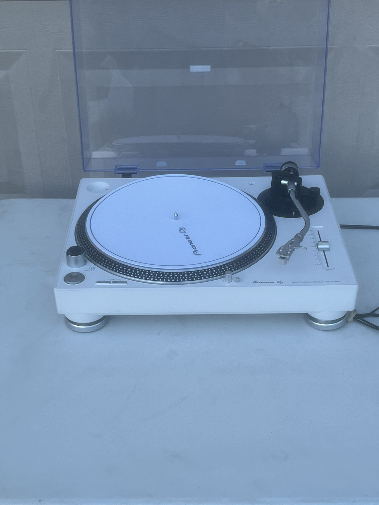 Pioneer DJ PLX-500 Direct-Drive Vinyl Turntable PLX500W Clean Read Free Ship . Very very clean with very minor cosmetic blemishes such as lite scratch