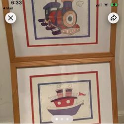 Transportation Wall Art (2 Pieces)
