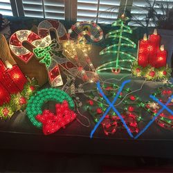 $10 each Lighted 18” Christmas Window Decoration