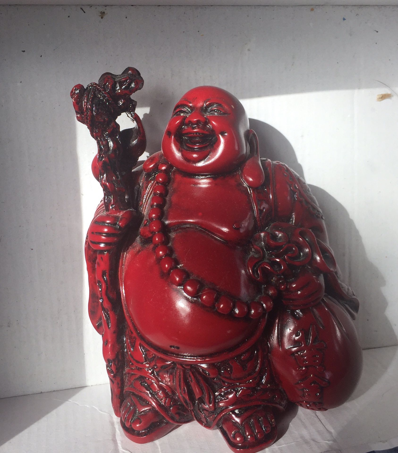 Buddha Laughing Happiness Prosperity 7-8”tall