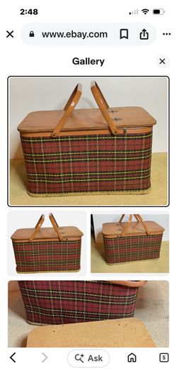 Vintage picknick basket