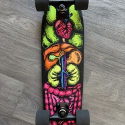 Hand painted cruiser skateboard