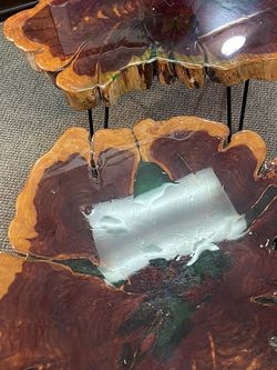 Wood Resin Lights Up Changes Color 