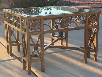 Handmade Glass & Metal Table
