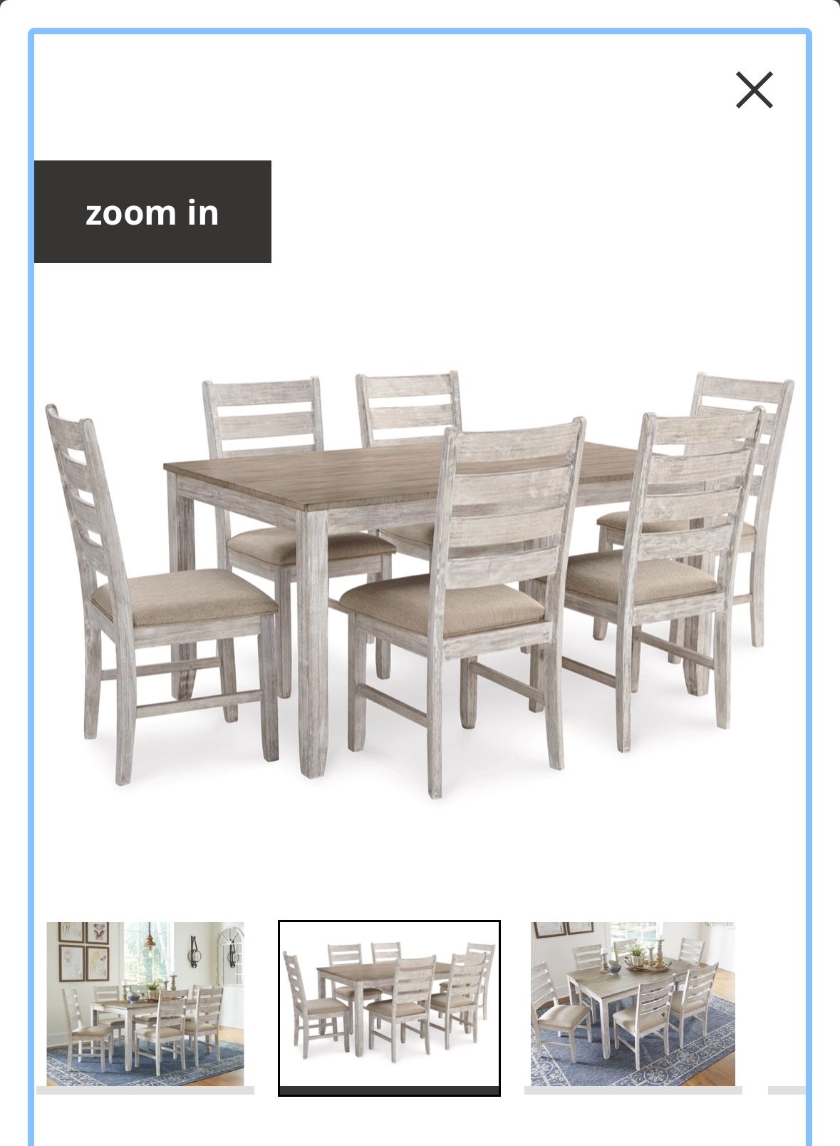 Ashley Furniture- Skempton Dining Table And Chairs 