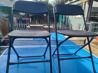 black folding chairs set of 2