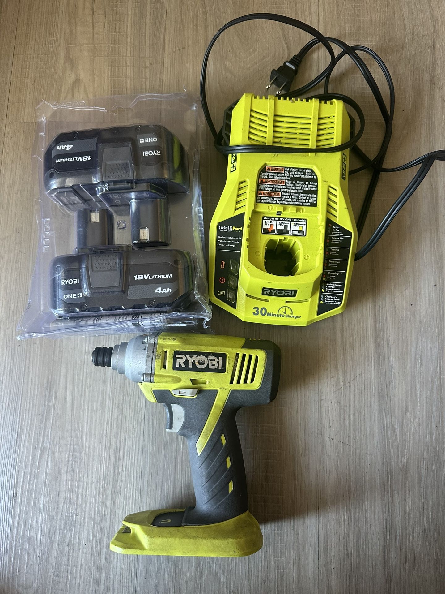RYOBI Impact Drill With Two Batteries And Chargers