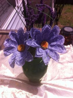 Purple centerpiece