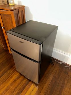 Whirlpool 3.1 cu ft Mini Refrigerator Stainless Steel WH31S1E: Energy Star Certified Dorm Fridge