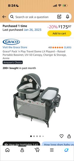 Graco Travel Dome Pack N Play