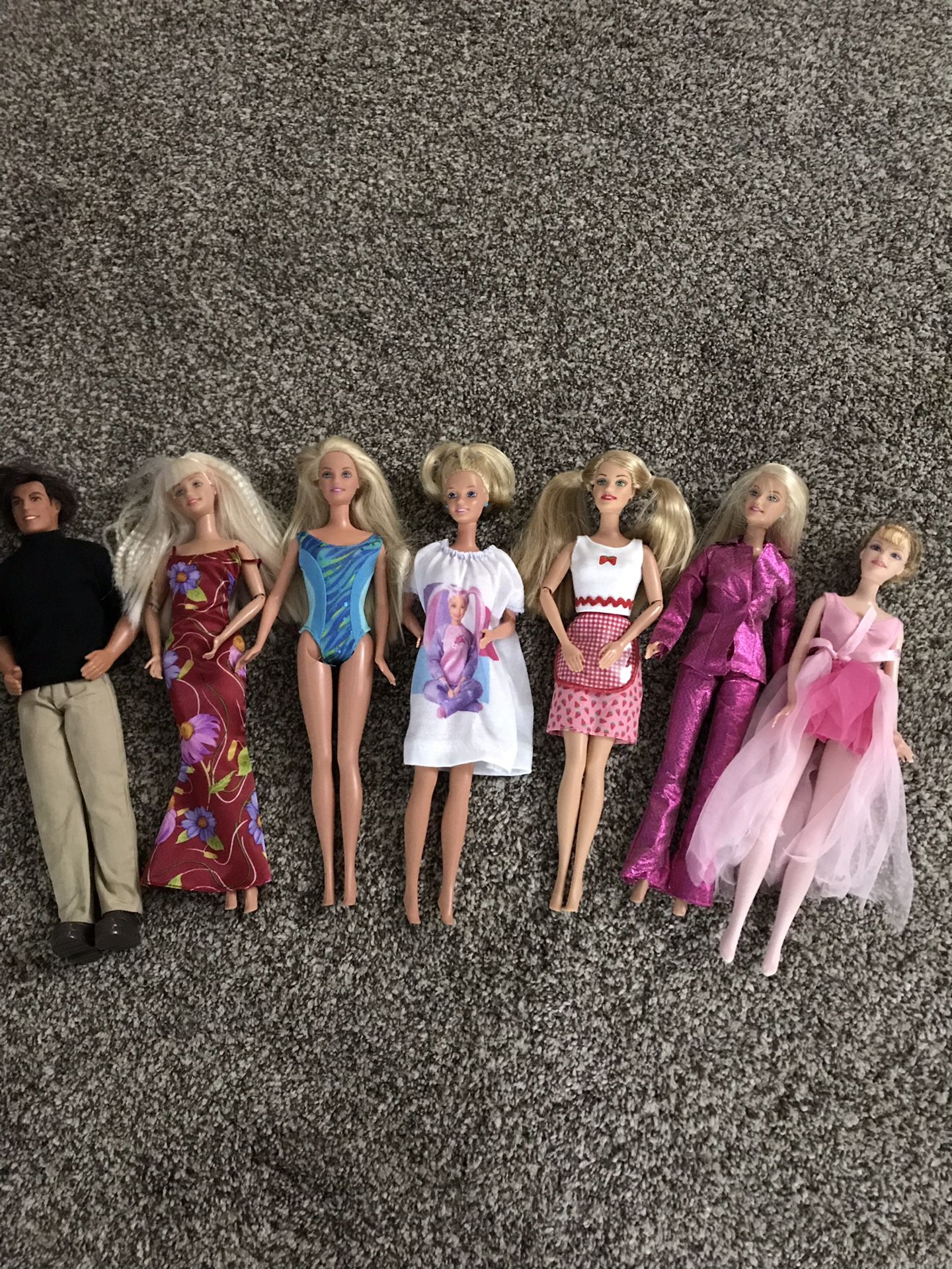 Barbies and clothes