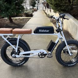 Ebike Super73 with Upgraded 1800w 52v 35A Controller and Upgraded 1040Wh 52v 20Ah Battery 35mph 35-40Miles Range Double Seat Fat Tire Electric Bicycle