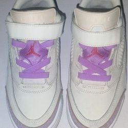 Girls Jordans High Top Vans And Clog With Cartoon Character Shoe Topers.   $50 For All Three Pairs Or $25 Each 