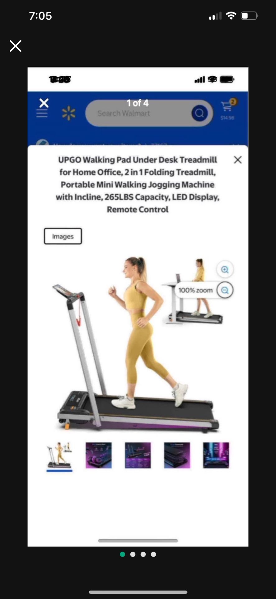 Walking Pad Treadmill 
