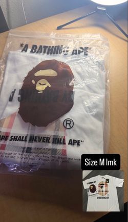 BAPE Check Big Ape Head Tee