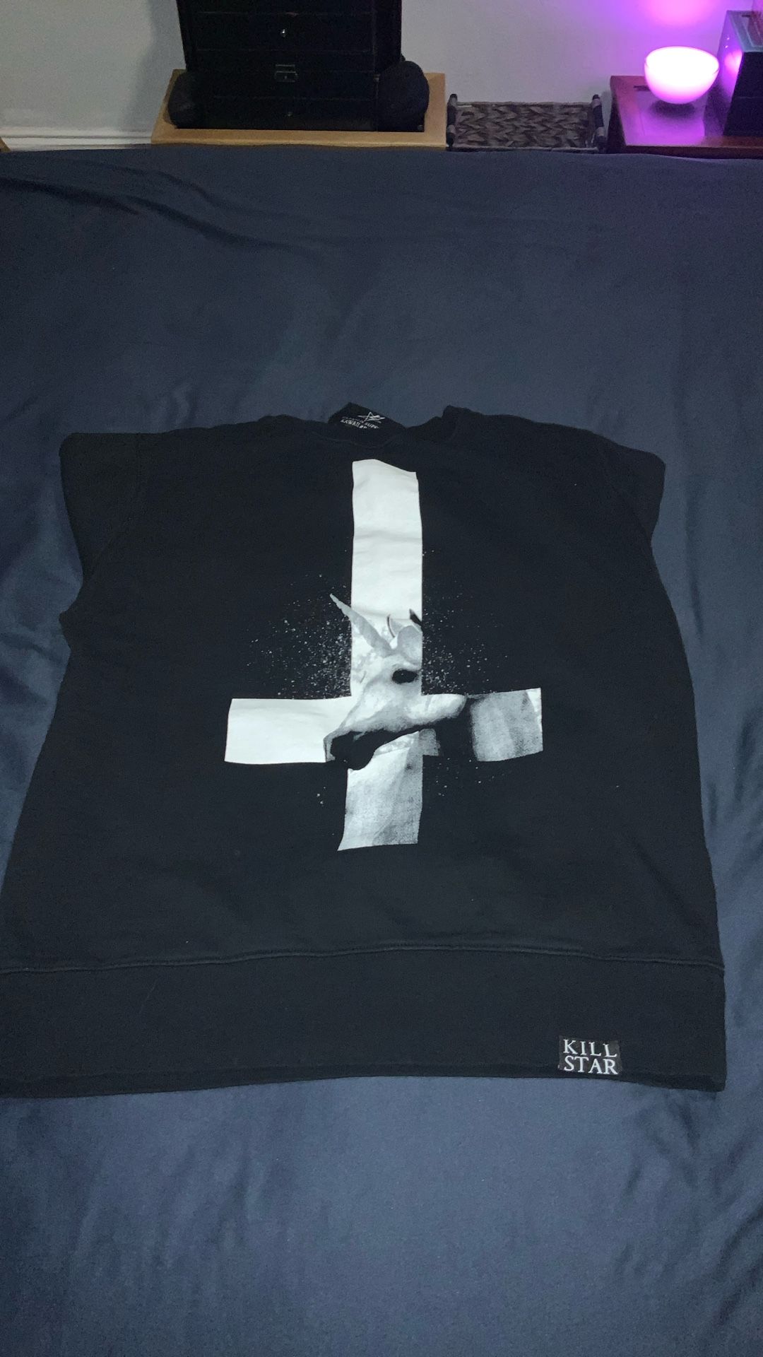 Kill star Long Sleeve Goth Shirt Women L
