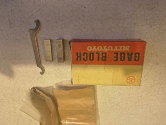 Mitutoyo tools gage block