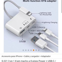 ligth to multi-funcion adapter usb iphone adapter