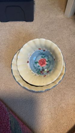 2 Stoneware Serving Bowls