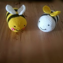 2 MTO Handmade Bumble Bees