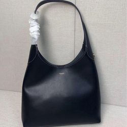 COACH Brooklyn Shoulder Bag 28 Half Moon Bag CU068 Black NEW