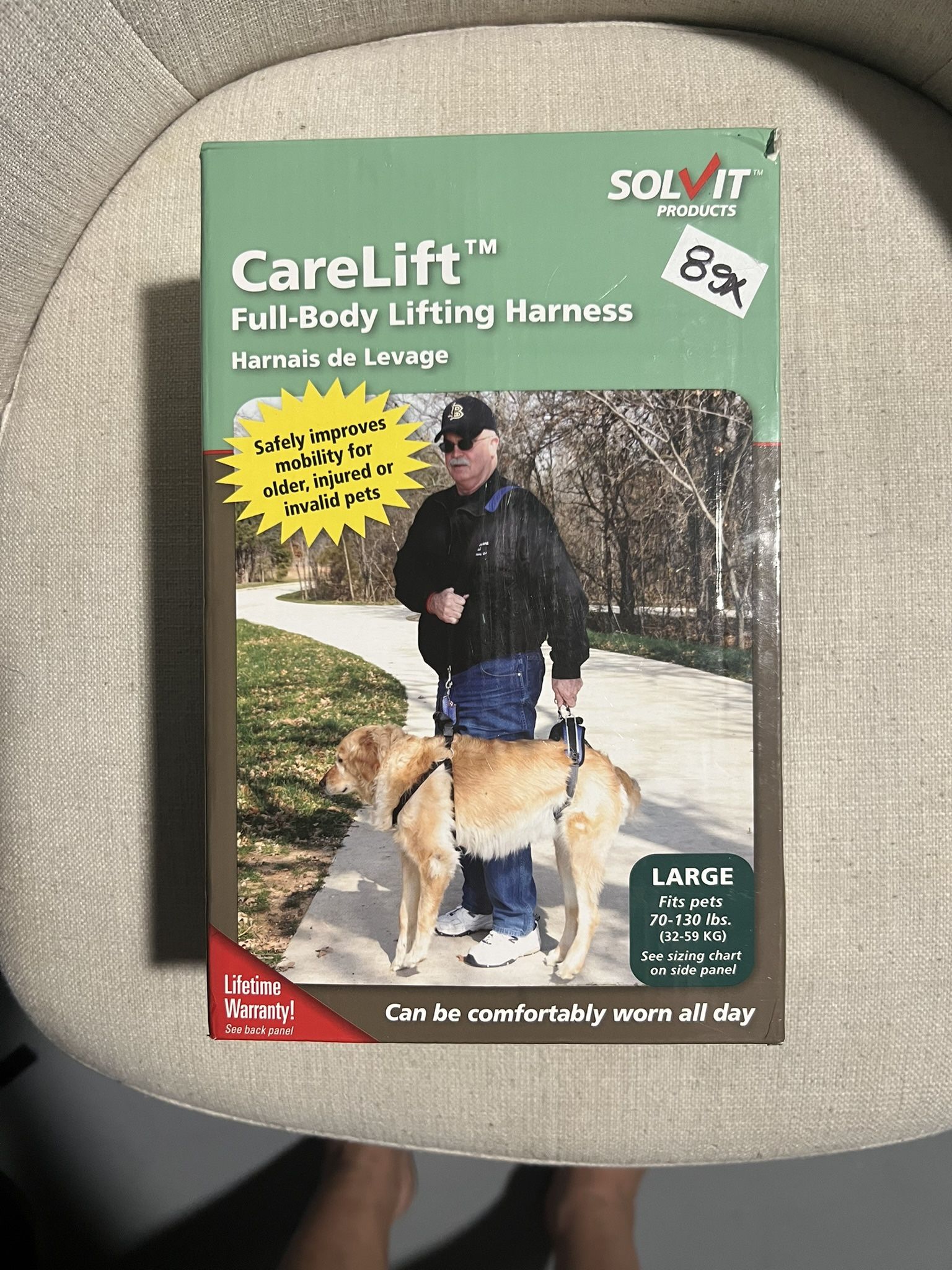 Carelift full body lifting Dog harness large For Older Or Injured Pets