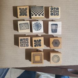 Rubber Stamps Geometric