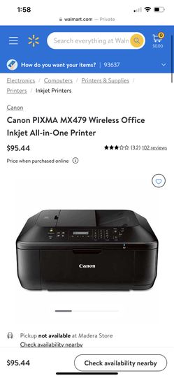 Canon PIXMA MX479 Wireless Office Inkjet All-in-One Printer