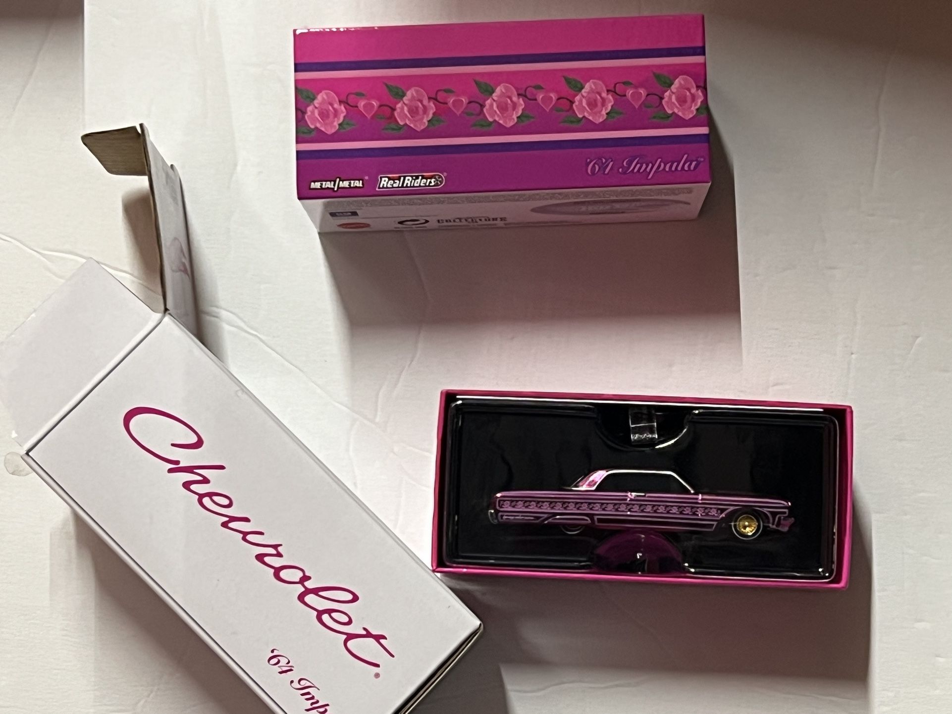 Hot Wheels ’64 Chevy Impala Pink Rose’n One 2021 RLC Chevrolet 03184/20000